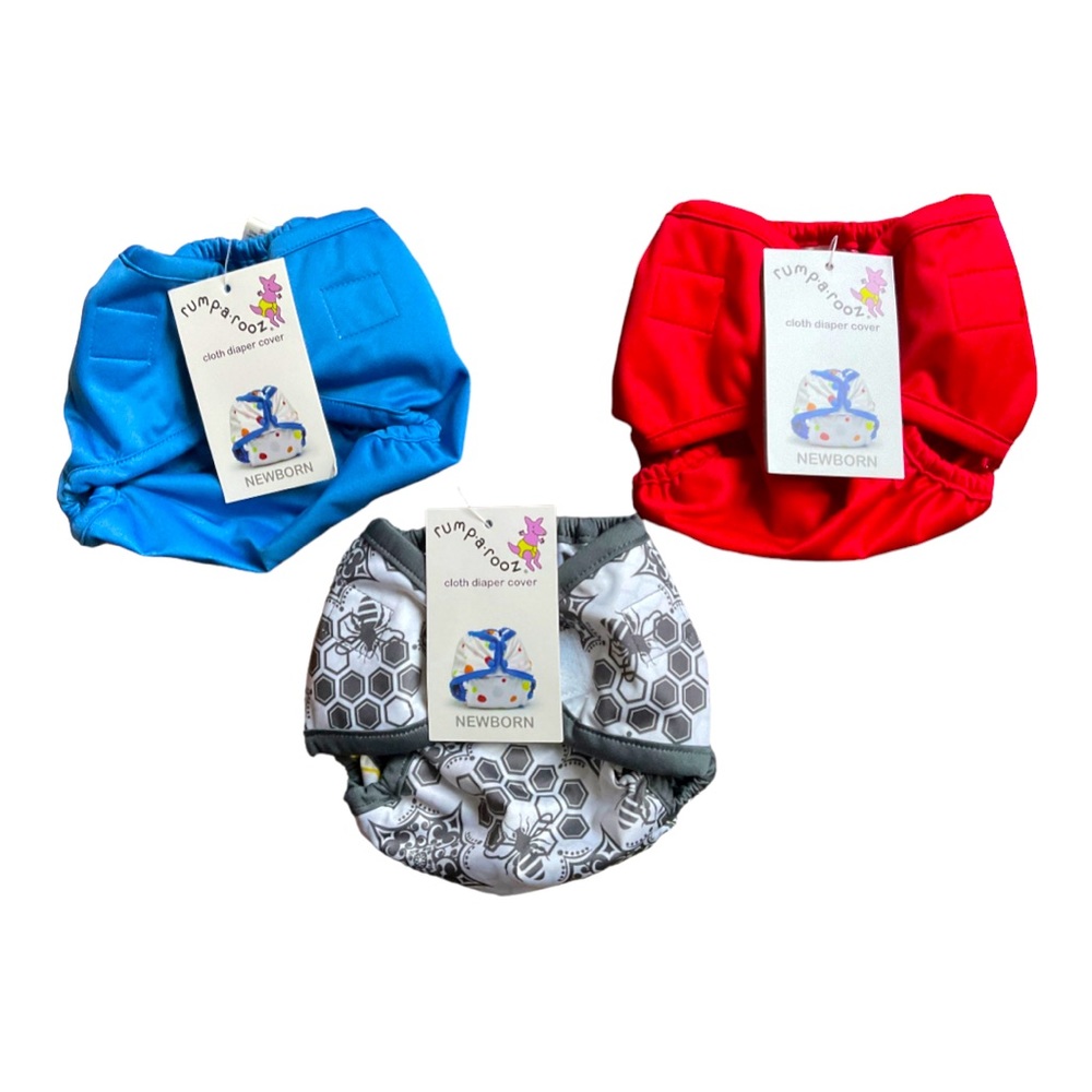Set of 3 Rumparooz Cloth Diaper Covers Newborn